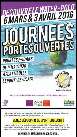 Water-Polo : journées portes ouvertes à Flotibulle les 6 mars et 3 avril